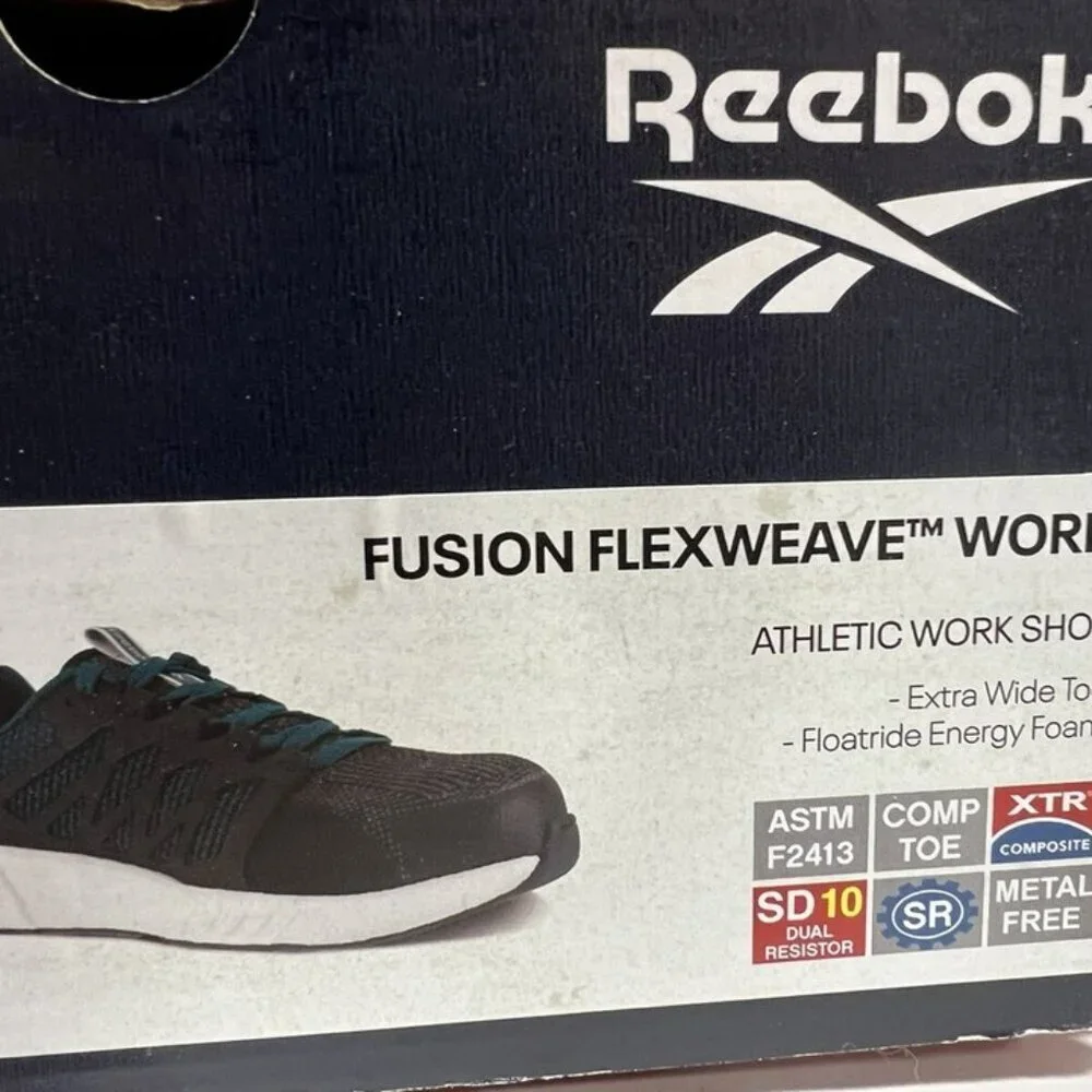 Reebok Fusion Flexweave Work Sneaker Black Size Womens 11 W